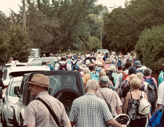 People at the Bradwell Pilgrimage & Gathering in Essex