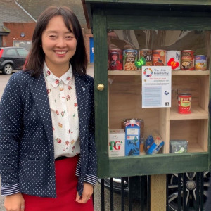 Maria by the Little Free Pantry